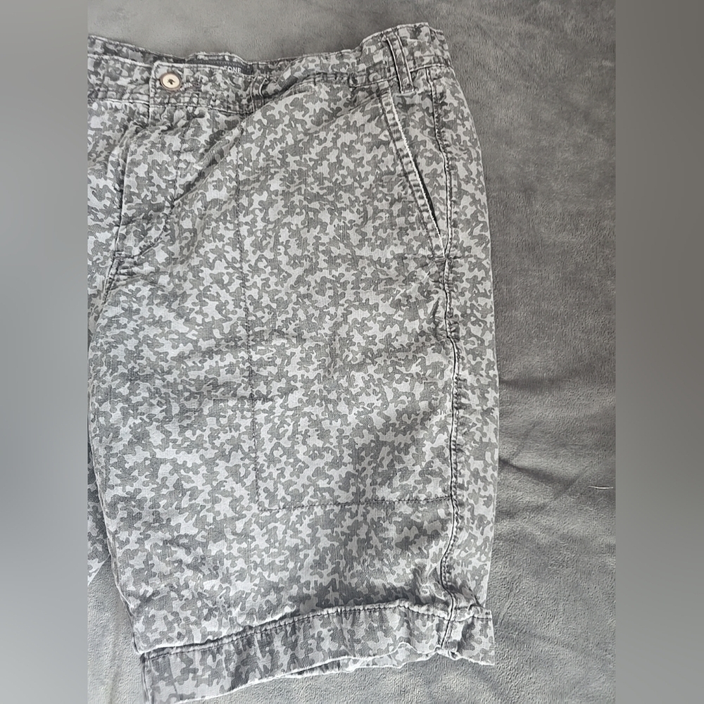 Slate & Stone Shorts Mens 34 Light & Dark Grays Chino Denim Botanical Men's - Picture 10 of 10